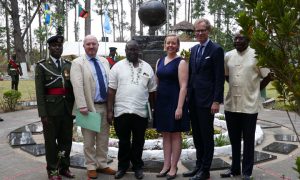 Keynote speakers at the commemoration hosted at the crash site in Ndola