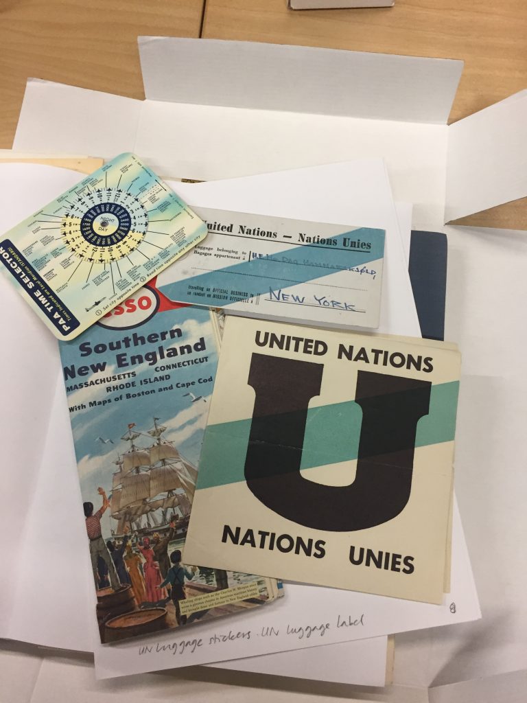 Some of the contents in Dag Hammarskjöld's briefcase on his last flight.