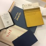 The literature found in his briefcase.