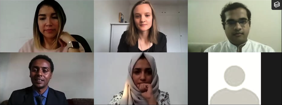 An image from a fishbowl dialogue video