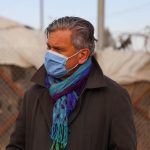 Dominik Bartsch at the Za’atari refugee camp in December 2020. Photograph courtesy of UNHCR Jordan.